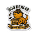 Beardie Bug Dealer sticker in gloss finish featuring a bearded dragon